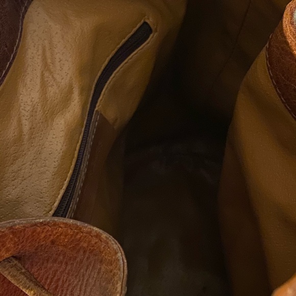 Boots’N Bags Vintage Brown Drawstring Shoulder Handbag - Picture 3 of 5